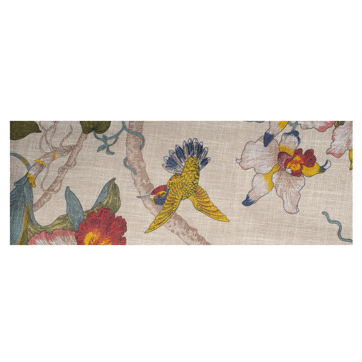 GEX Printed Linen Custom Size Bench Cushion Pads 70D High-Resilience Foam