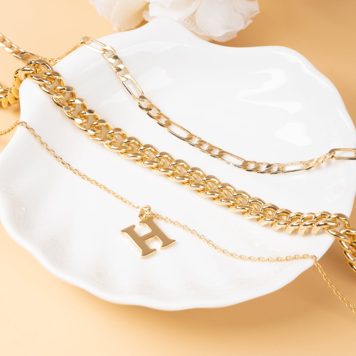 14K Gold Plated Layered Initial Necklace - GexWorldwide