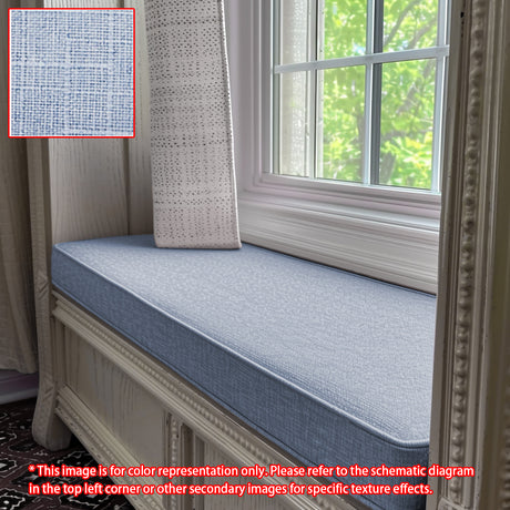 GEX Linen Blend Custom Size Bench Cushion Pads Multi Colors 70D High-Resilience Foam
