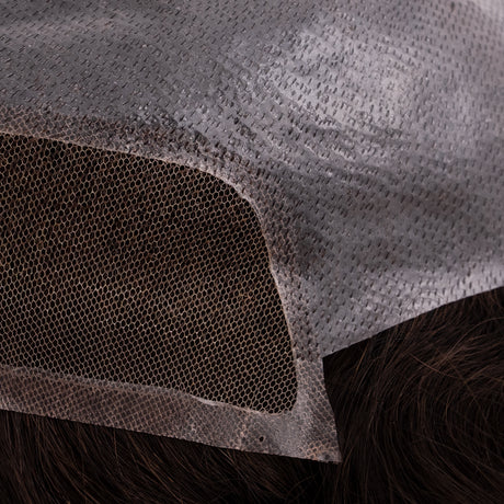 GEX Ominilace Toupee French Lace Front with 0.12Thin Skin Hair Systems