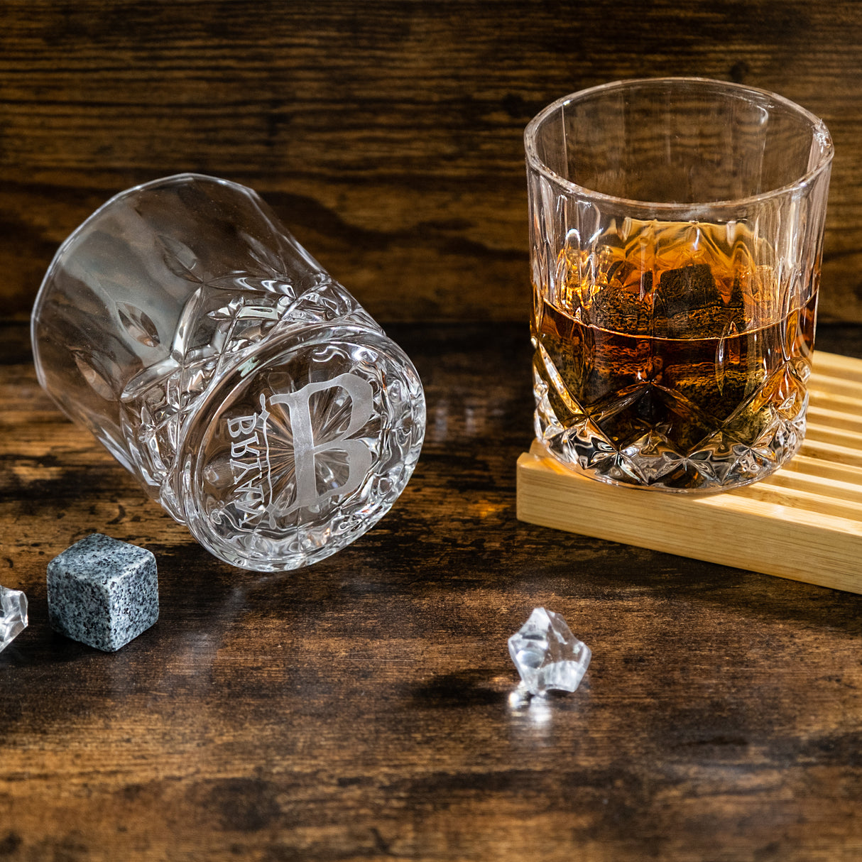 GEX Personalized Engrave Whiskey Decanter Set