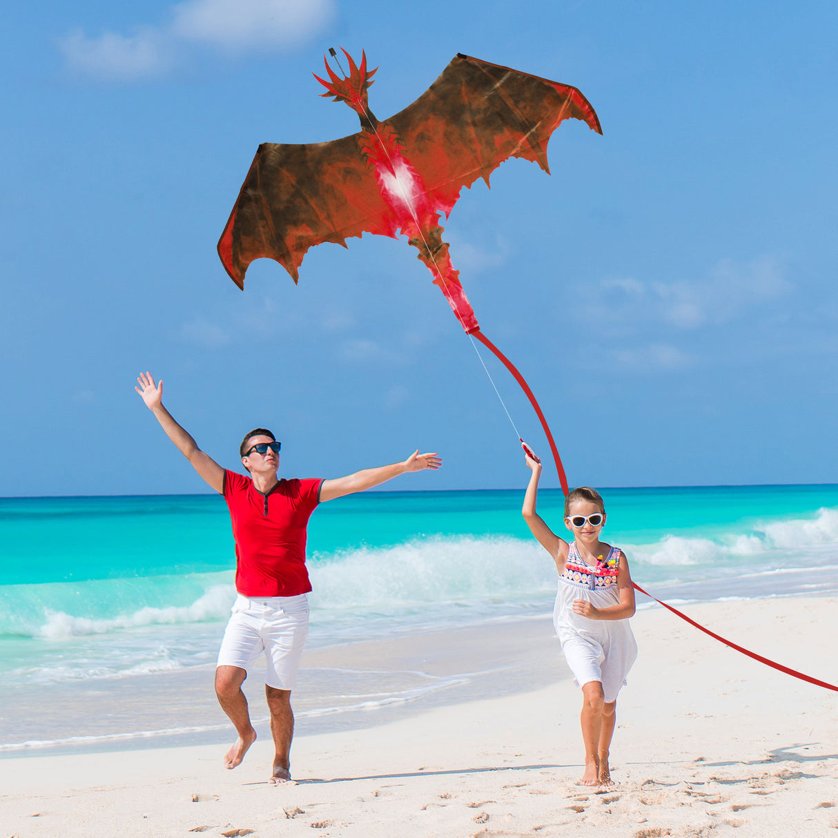 JEKOSEN Dragon 54" Huge Kite Suitable for Beach Park Outdoor Activities