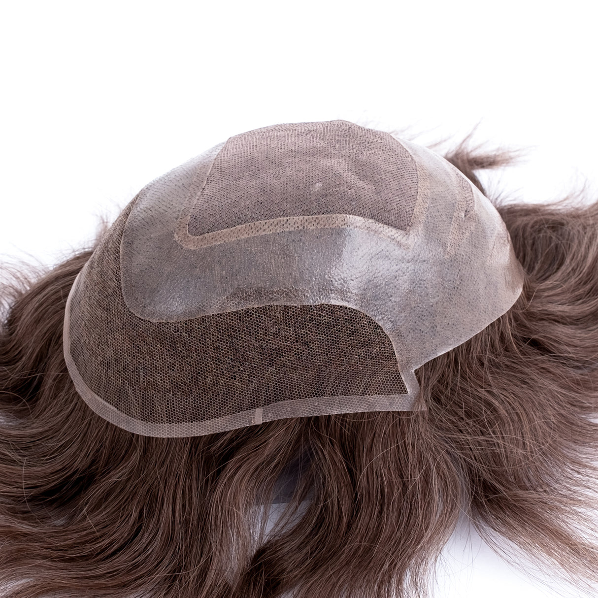 GEX Versatile Toupee French Lace Front with Mono Skin Hair Systems