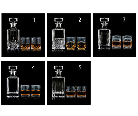 GEX Personalized Engrave Whiskey Decanter Set