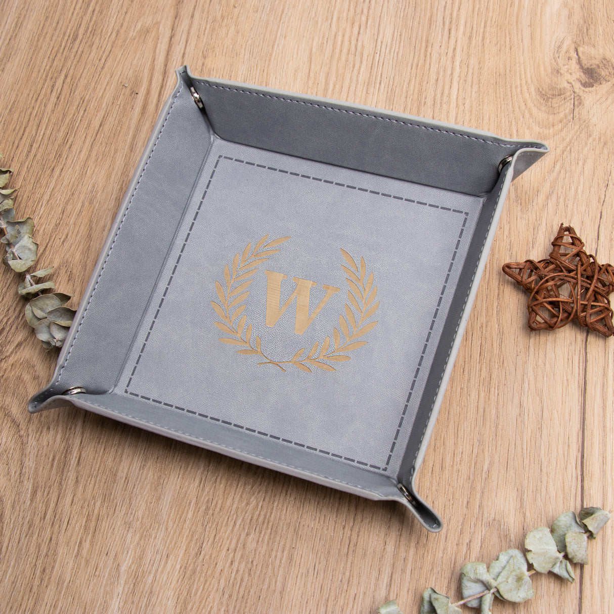 GEX Personalized Engraved Leatherette Tray