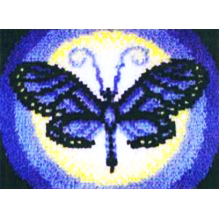 LUBOT 20"*15" Butterfly Latch Hook Kits Rug Handicraft Making Kits DIY