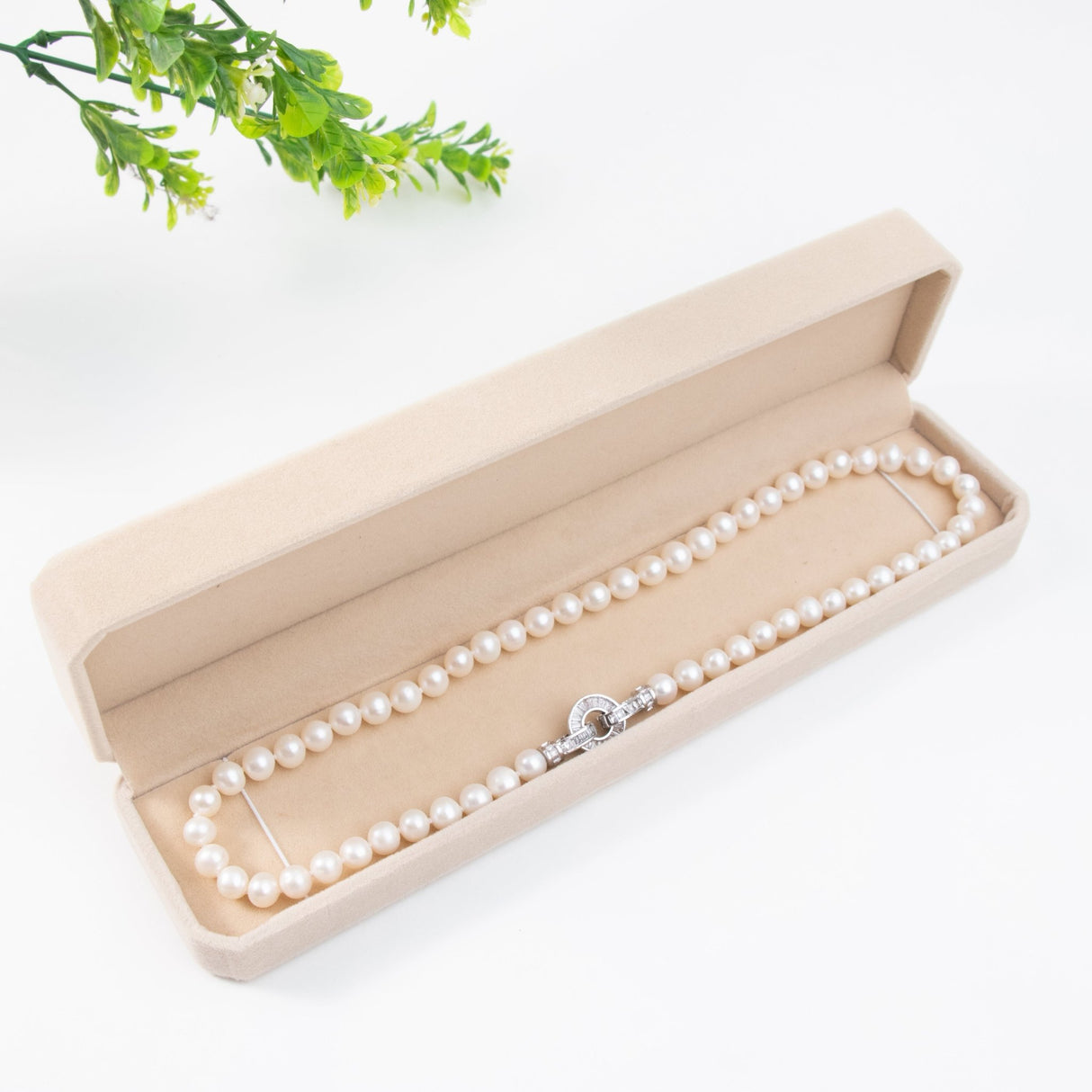 BURLAP LIFE Real Freshwater Pearl Women Necklace - Circle - GexWorldwide