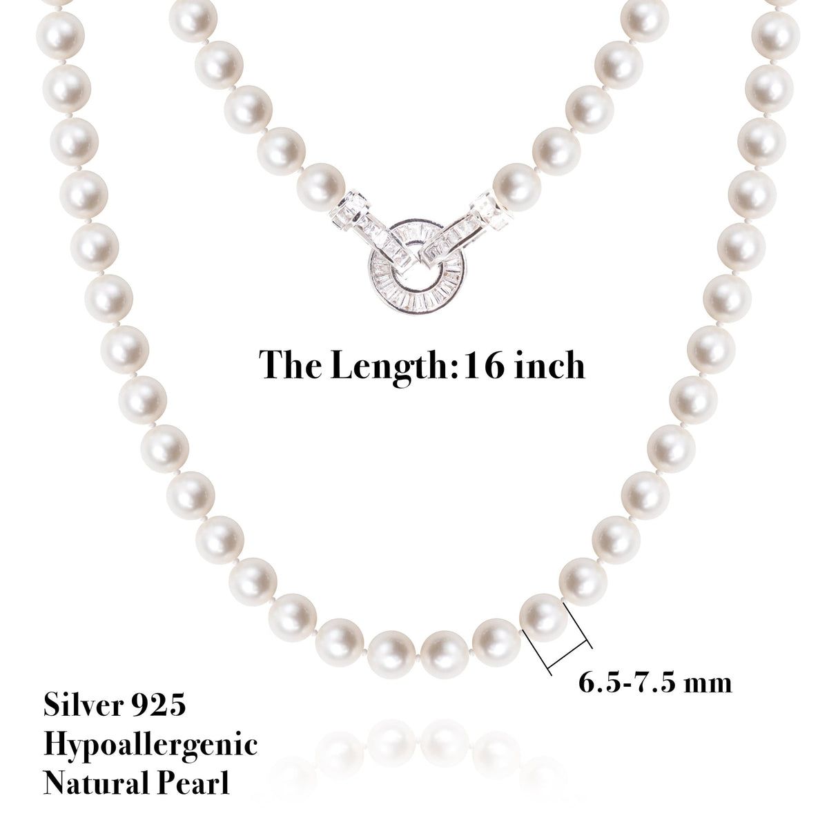 BURLAP LIFE Real Freshwater Pearl Women Necklace - Circle - GexWorldwide