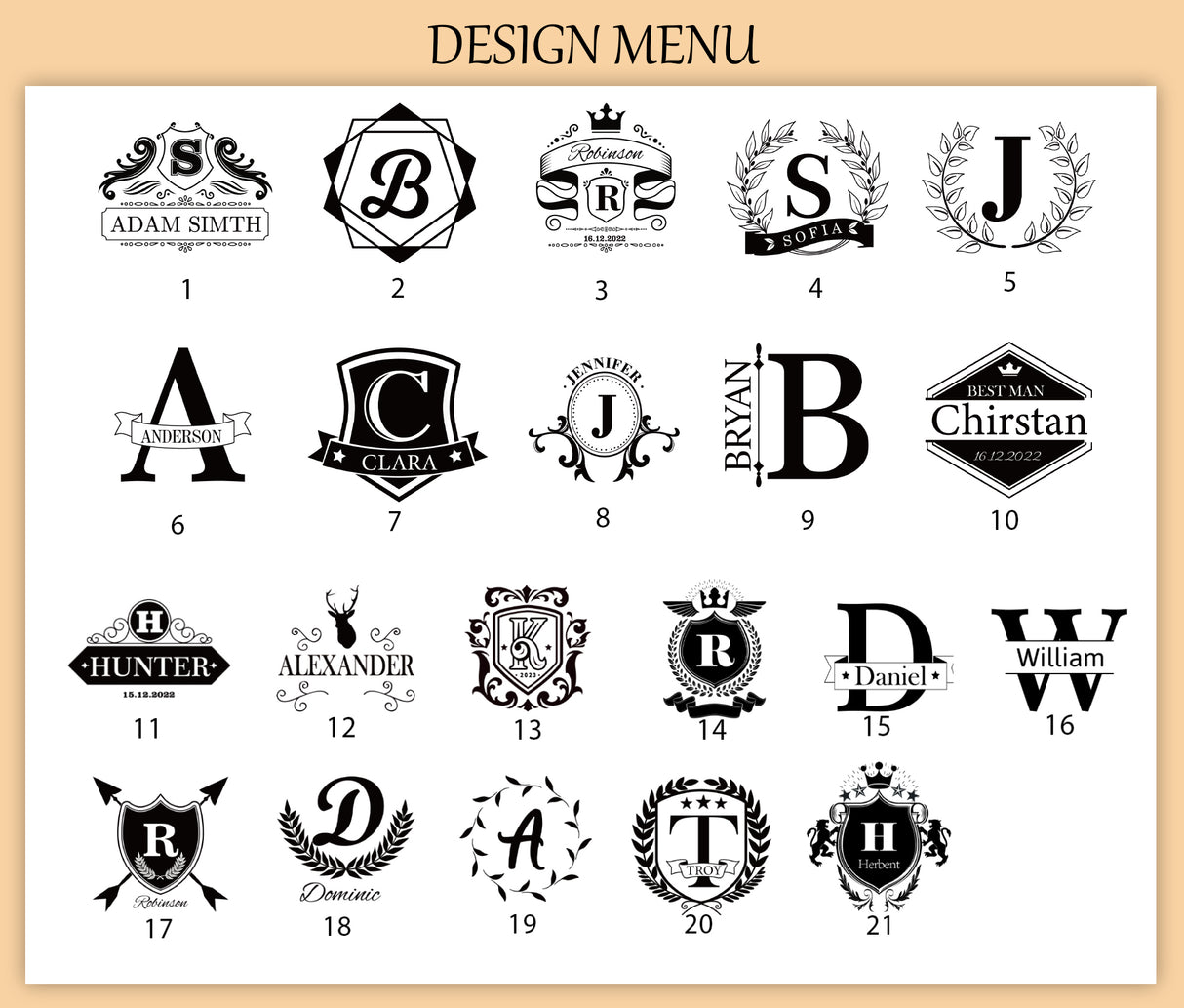 GEX Personalized Engrave Whiskey Decanter Set