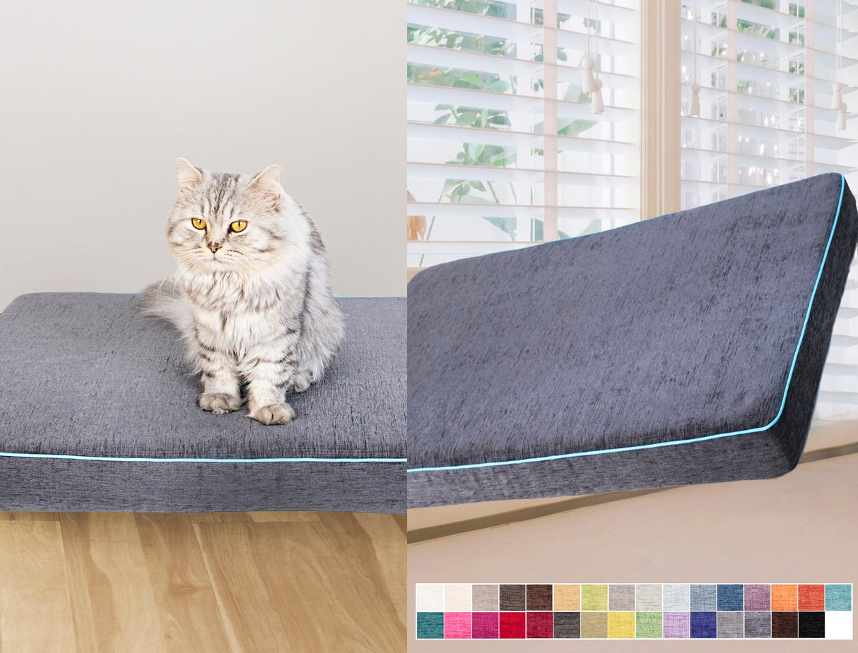 GEX Dog Bed Cushion Custom Bench Cushion Chenille Cushion 3'' Thick Pet Bed - GexWorldwide