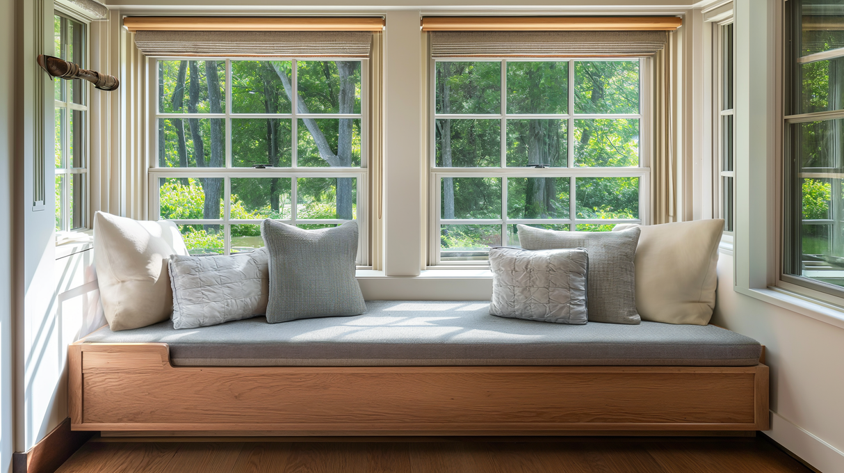 GEX Linen Blend Custom Size Bench Cushion Pads Multi Colors 70D High-Resilience Foam - GexWorldwide