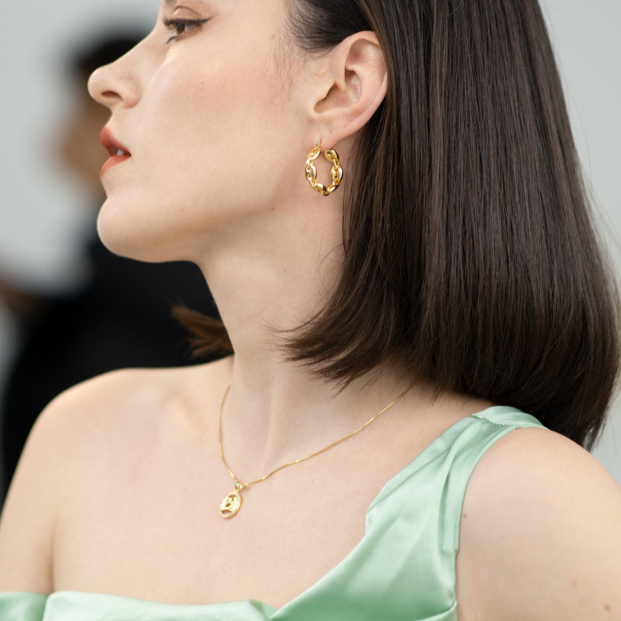 14K Gold Plated 12 Constellation Pendant Necklace Circle - GexWorldwide