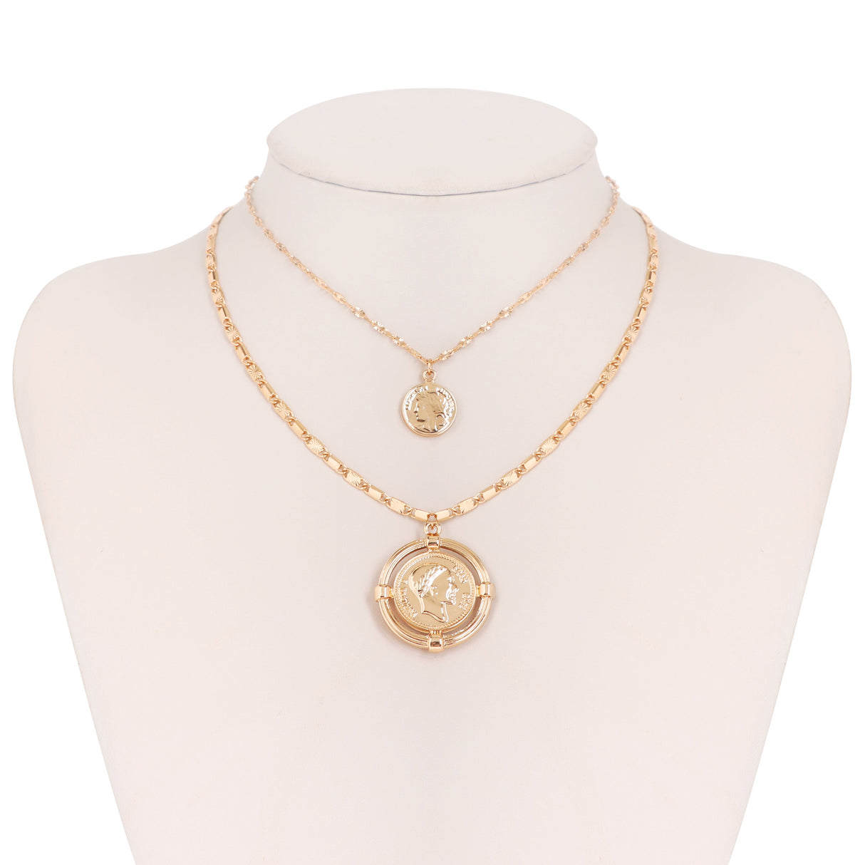 14K Gold Plated Layered Face Coin - GexWorldwide