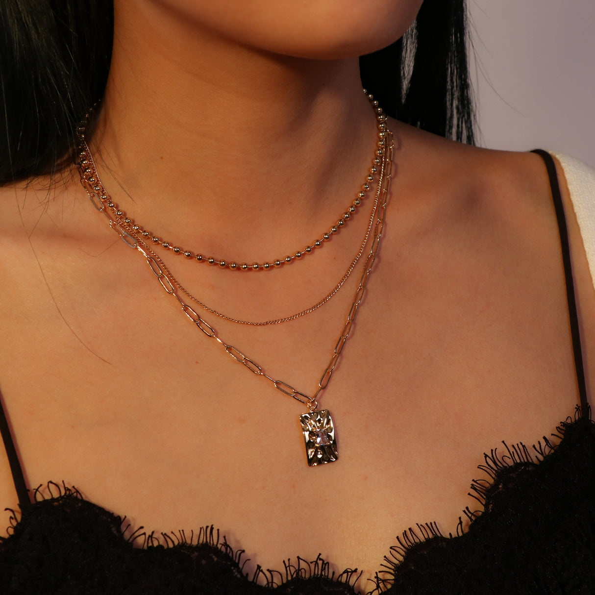 14k Gold Plated Layered Star Oblong - GexWorldwide