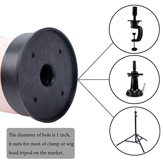 BHD BEAUTY Bald Realistic Mannequin Head with T-Pins for Wig Making and Display - GexWorldwide