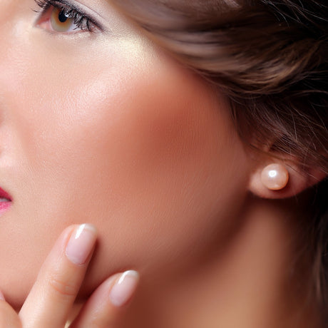 BURLAP LIFE 925 Sterling Silver Freshwater Button Pearl Earrings Stud - Pure Elegance - GexWorldwide