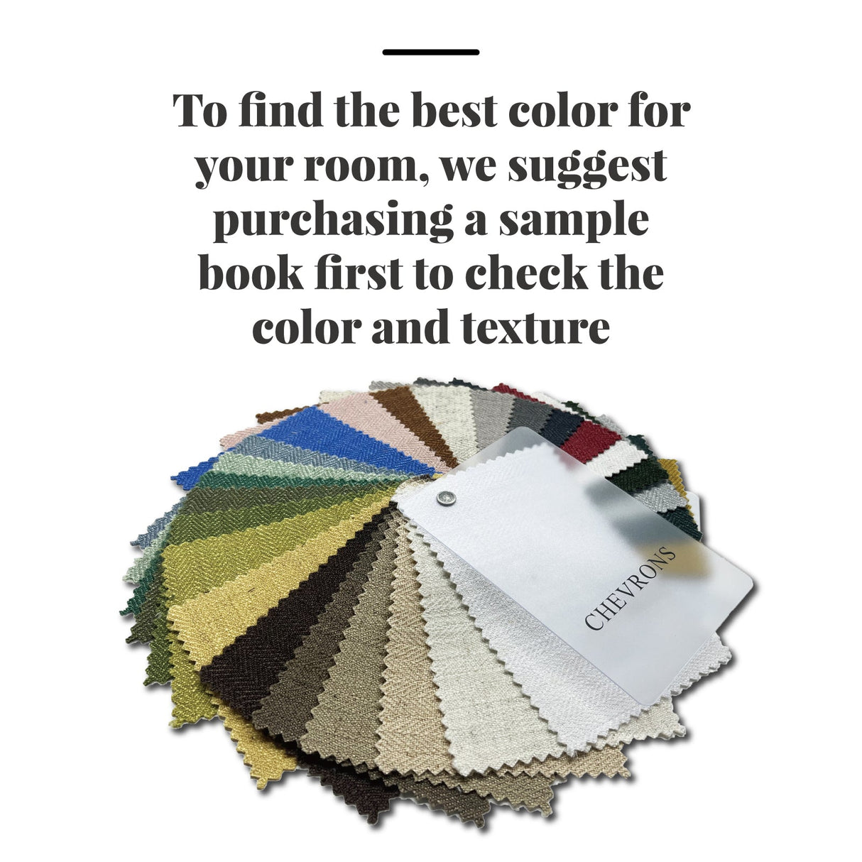 GEX Chevrons Polyester Linen Curtain Sample Booklet - GexWorldwide