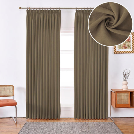 GEX Curtain Linen Moab Linen Custom Curtains Drapes Pleated - GexWorldwide