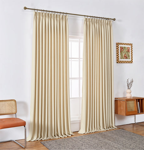 GEX Curtain Linen Moab Linen Custom Curtains Drapes Pleated - GexWorldwide