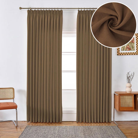 GEX Curtain Linen Moab Linen Custom Curtains Drapes Pleated - GexWorldwide