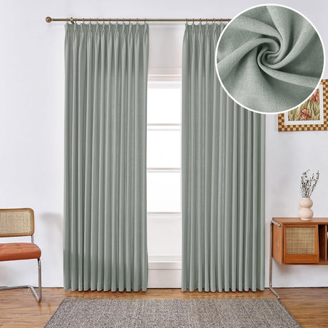 GEX Curtain Linen Moab Linen Custom Curtains Drapes Pleated - GexWorldwide