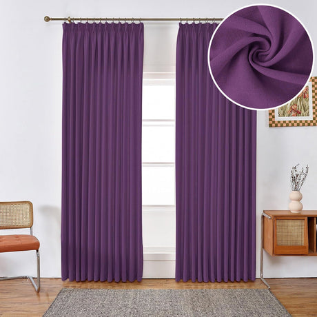 GEX Curtain Linen Moab Linen Custom Curtains Drapes Pleated - GexWorldwide