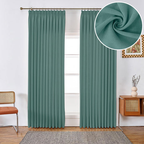 GEX Curtain Linen Moab Linen Custom Curtains Drapes Pleated - GexWorldwide