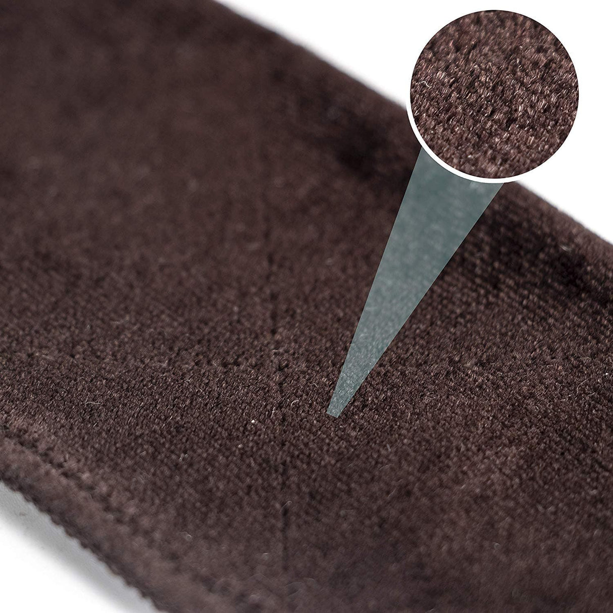 GEX Flexible Velvet Wig Grip Scarf Head Band Adjustable Fastern Brown - GexWorldwide