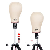 GEX Heavy Duty Canvas Block Head Tripod Mannequin Stand Rose Color - GexWorldwide