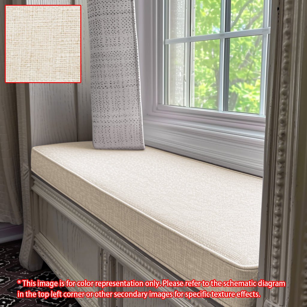 GEX Linen Blend Custom Size Bench Cushion Pads Multi Colors 70D High-Resilience Foam - GexWorldwide