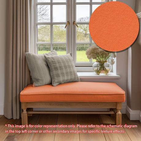 GEX Linen Blend Custom Size Bench Cushion Pads Multi Colors 70D High-Resilience Foam - GexWorldwide
