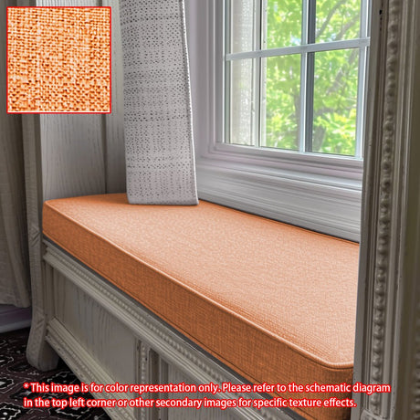 GEX Linen Blend Custom Size Bench Cushion Pads Multi Colors 70D High-Resilience Foam - GexWorldwide