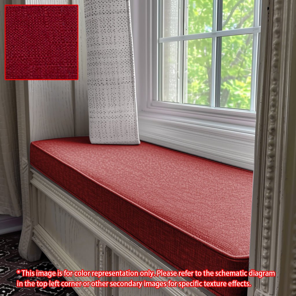 GEX Linen Blend Custom Size Bench Cushion Pads Multi Colors 70D High-Resilience Foam - GexWorldwide