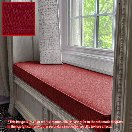 GEX Linen Blend Custom Size Bench Cushion Pads Multi Colors 70D High-Resilience Foam - GexWorldwide