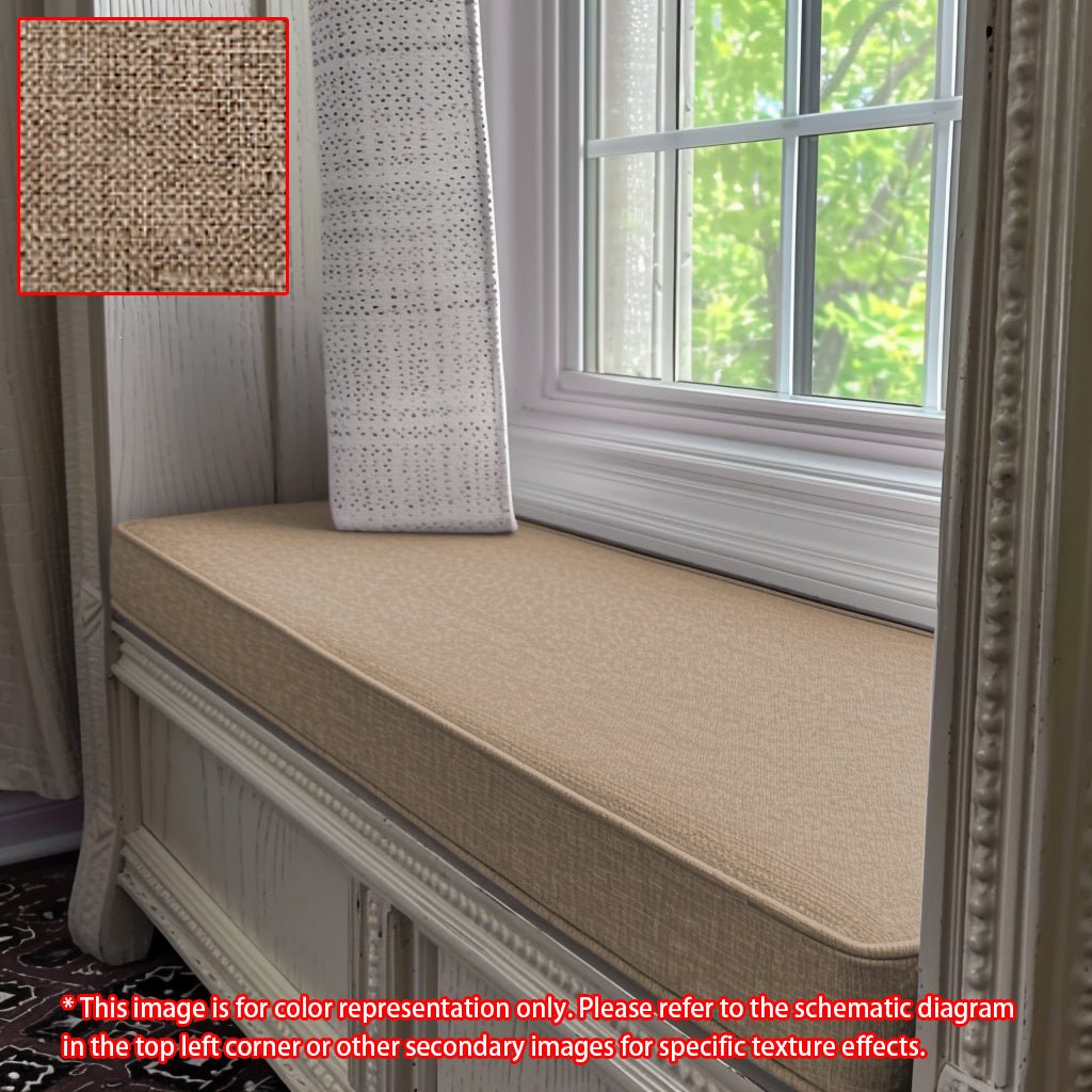 GEX Linen Blend Custom Size Bench Cushion Pads Multi Colors 70D High-Resilience Foam - GexWorldwide