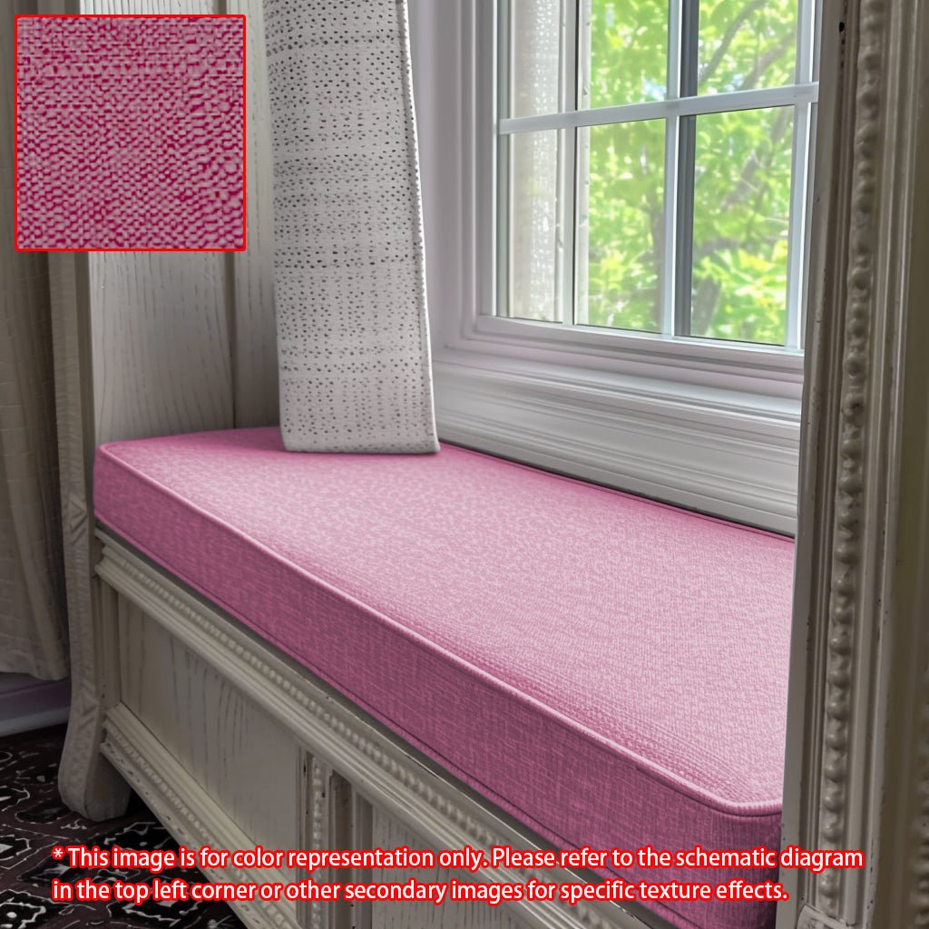 GEX Linen Blend Custom Size Bench Cushion Pads Multi Colors 70D High-Resilience Foam - GexWorldwide