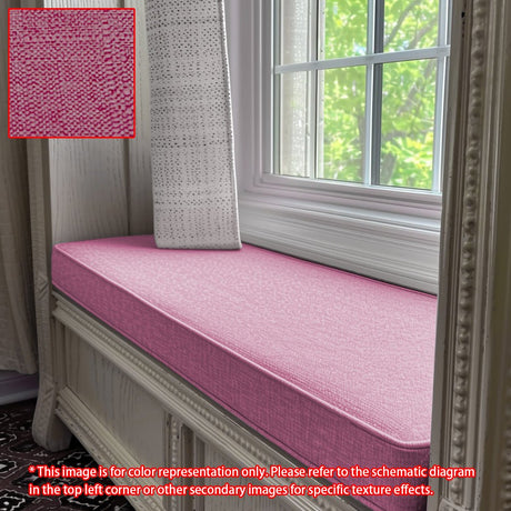 GEX Linen Blend Custom Size Bench Cushion Pads Multi Colors 70D High-Resilience Foam - GexWorldwide