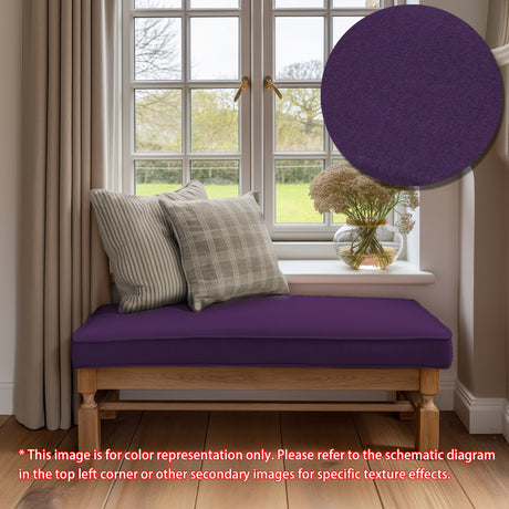 GEX Linen Blend Custom Size Bench Cushion Pads Multi Colors 70D High-Resilience Foam - GexWorldwide