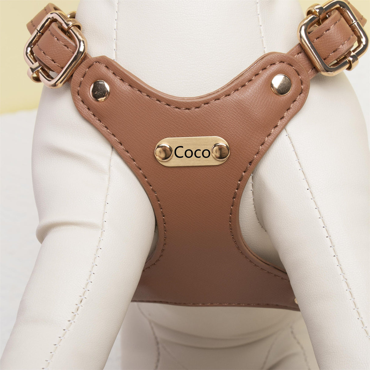 GEX Personalized Adjustable Dog Leather Harness for Large Dog - GexWorldwide