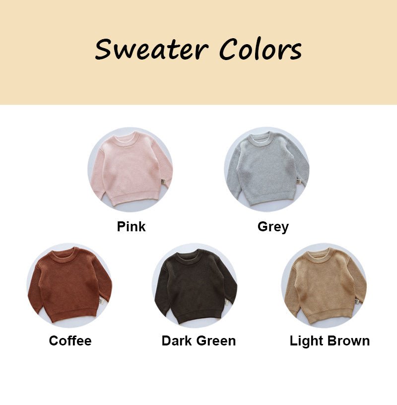 GEX Personalized Baby Sweaters Christmas Kids Sweater for New Mom Gift - GexWorldwide