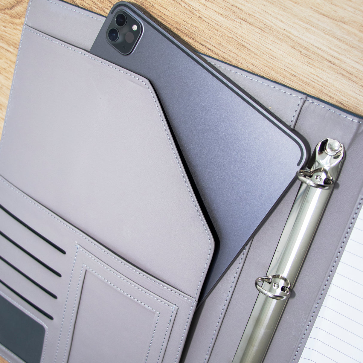 GEX Personalized Business Briefcase Vegan Leather Portfolio Notepad Holder - GexWorldwide