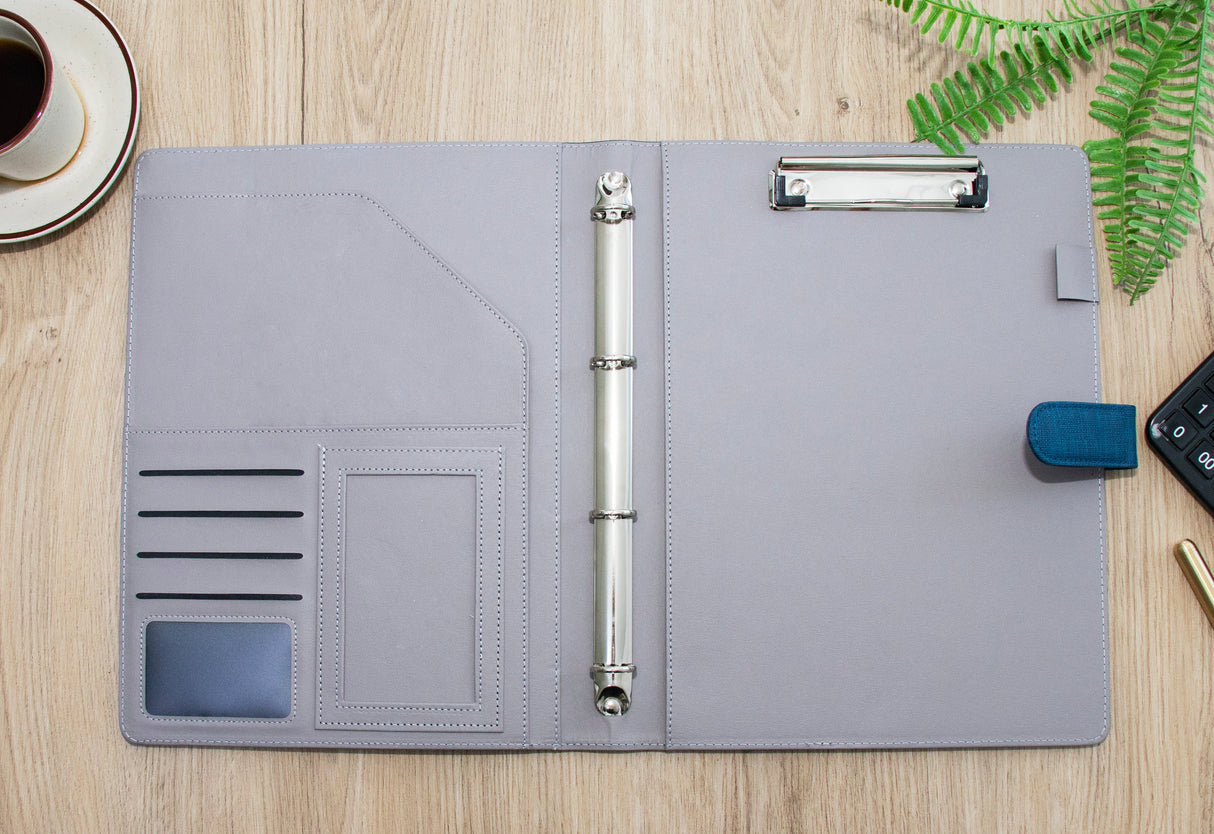 GEX Personalized Business Briefcase Vegan Leather Portfolio Notepad Holder - GexWorldwide