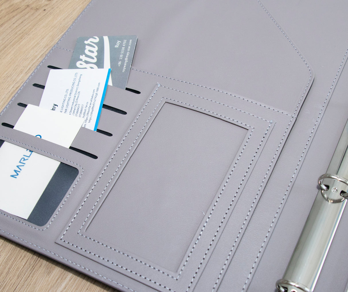 GEX Personalized Business Briefcase Vegan Leather Portfolio Notepad Holder - GexWorldwide