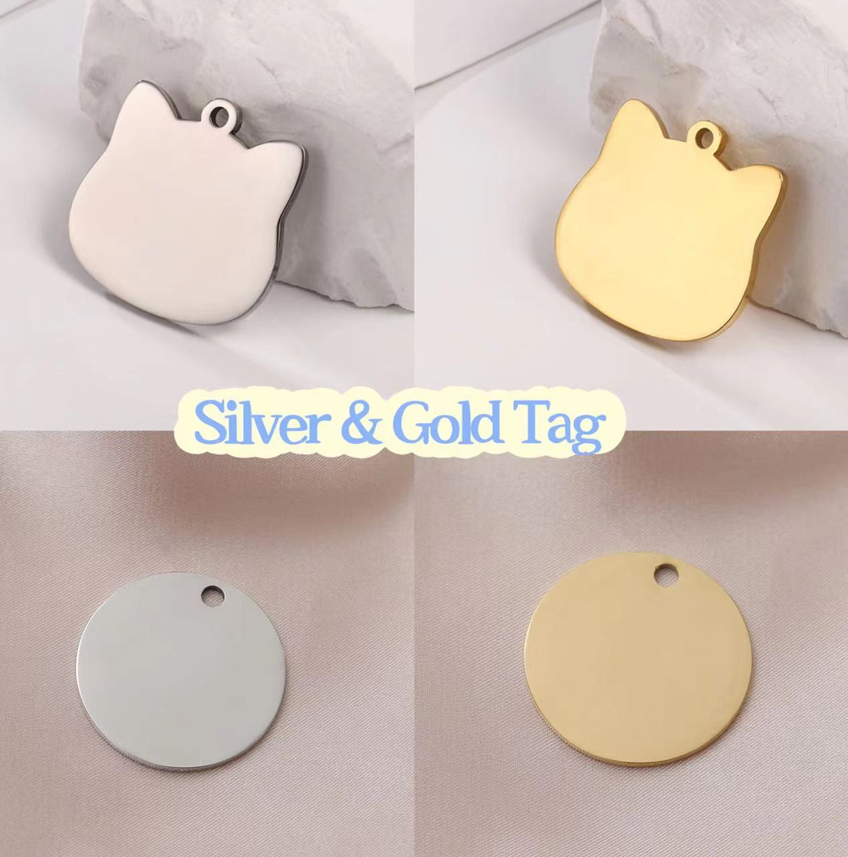 GEX Personalized Cat Collar with Engraved Cat Name Tag - GexWorldwide