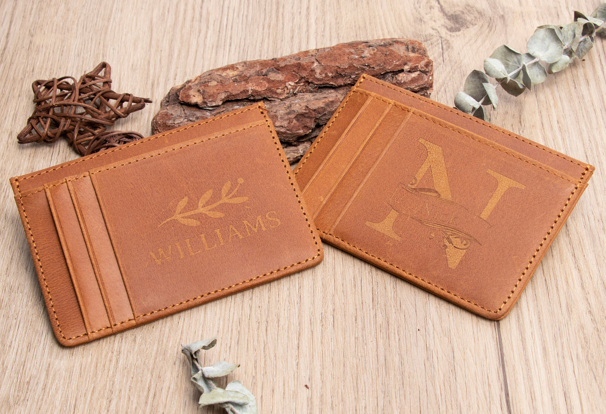 GEX Personalized Cowhide Business Card Holder - GexWorldwide