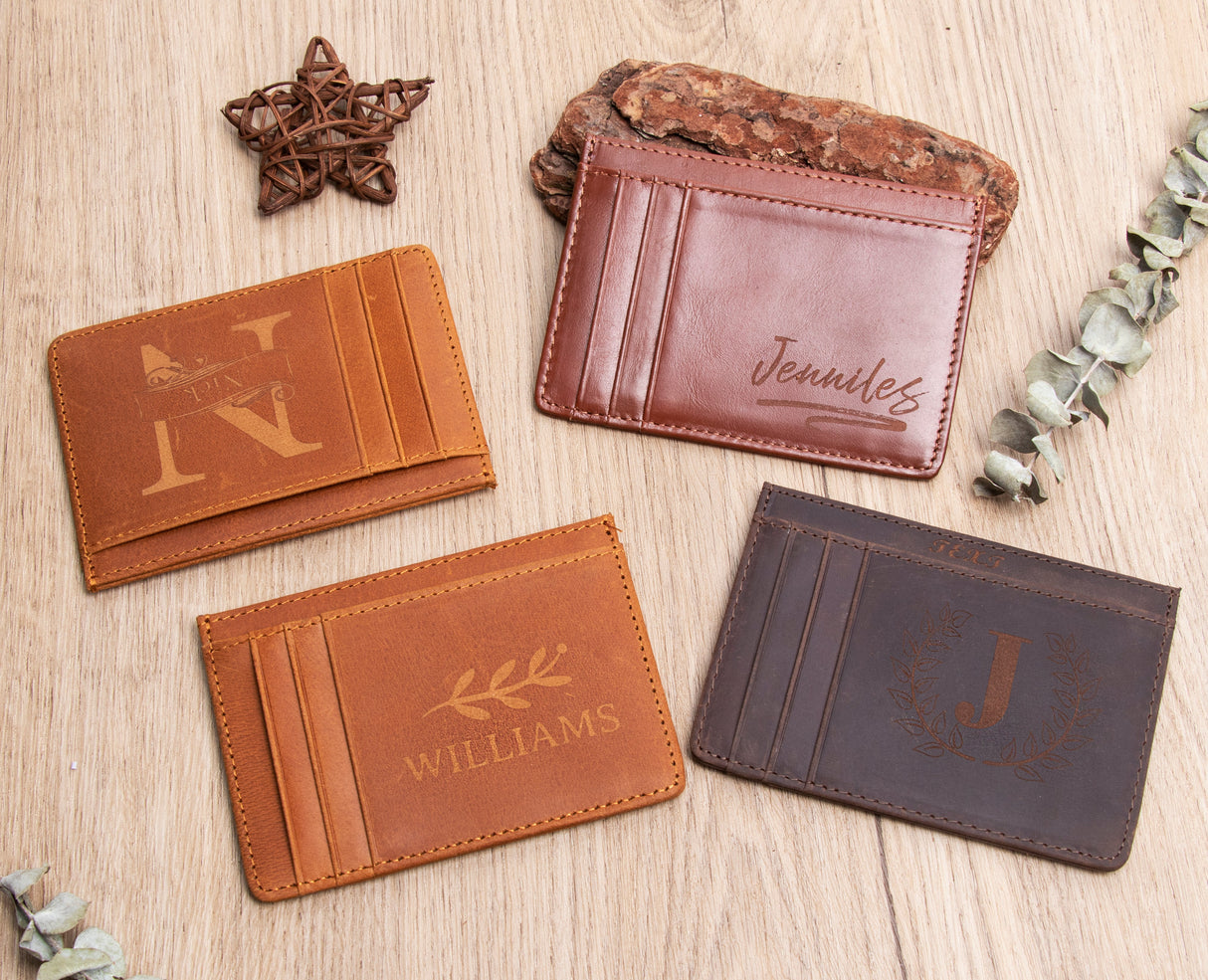 GEX Personalized Cowhide Business Card Holder - GexWorldwide
