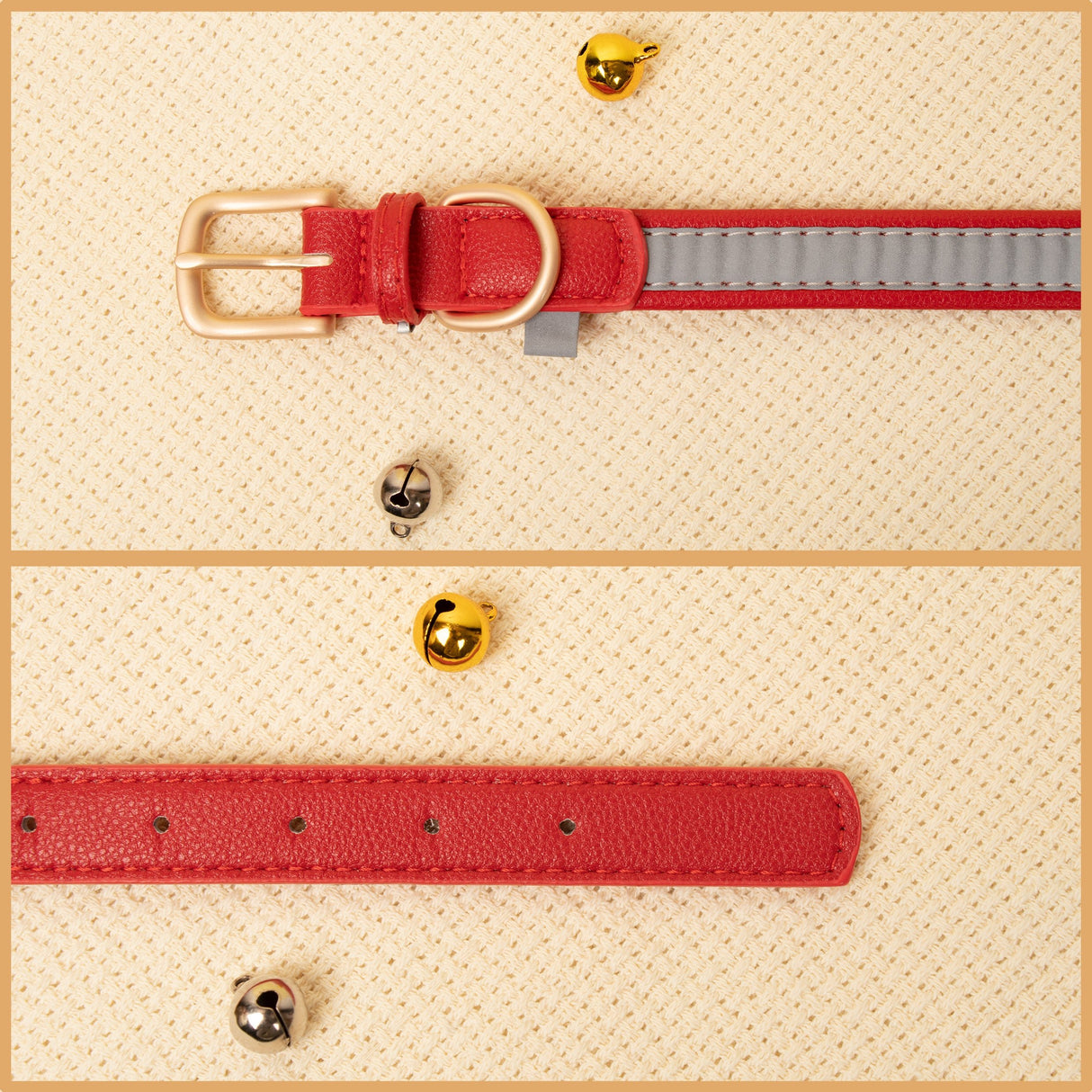 GEX Personalized Dog Collar Leather Dog ID Collar for Pet - GexWorldwide