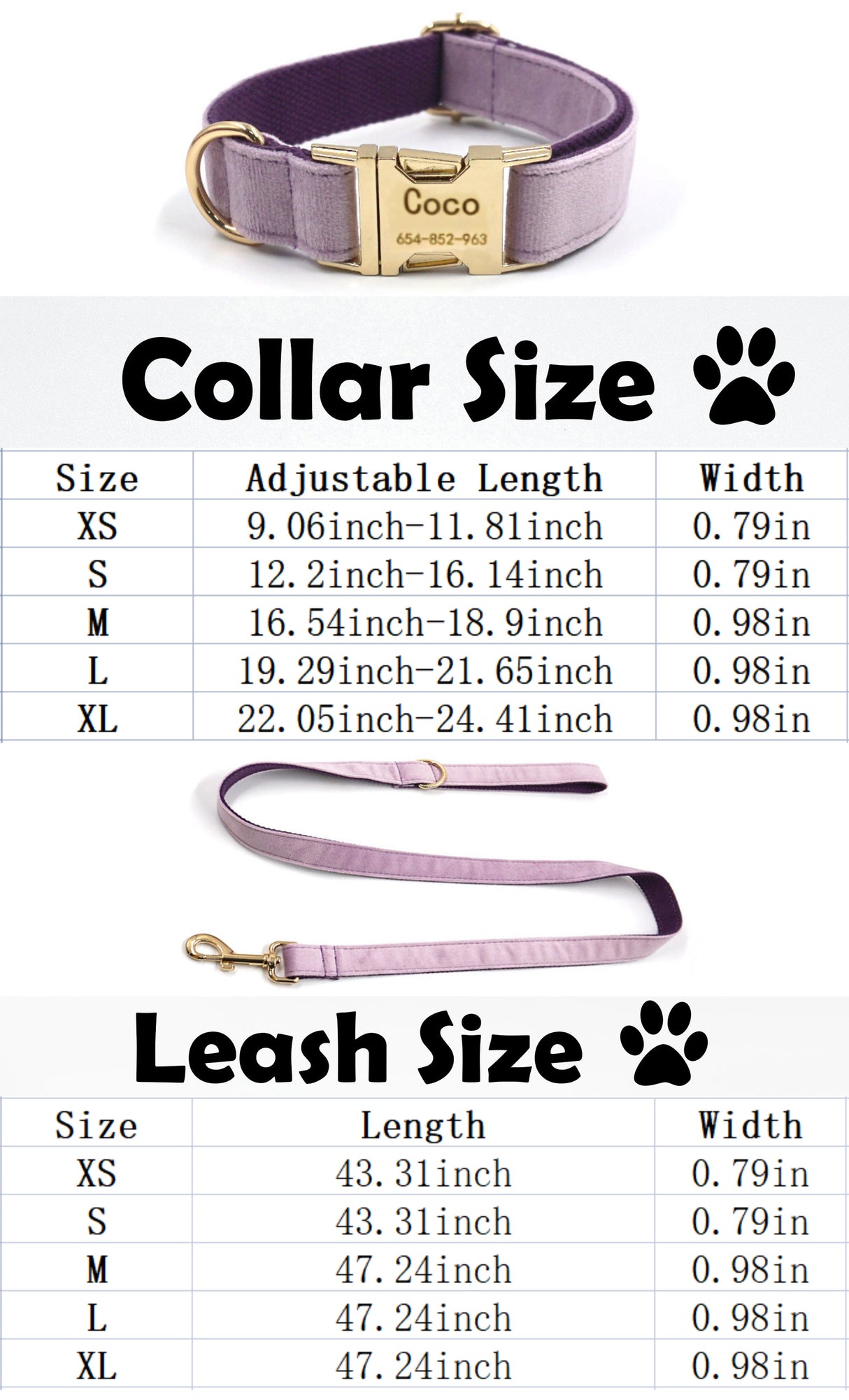 GEX Personalized Dog Harness Set Engraved Dog Collar with Name - GexWorldwide