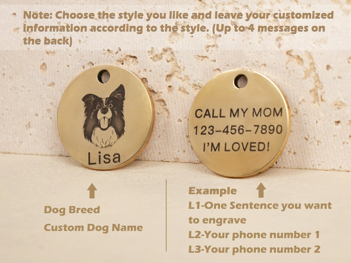 GEX Personalized Dog Tags Engraved Dog Tag With Dog ID - GexWorldwide