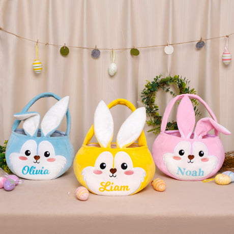 GEX Personalized Easter Bunny Basket with Name - GexWorldwide